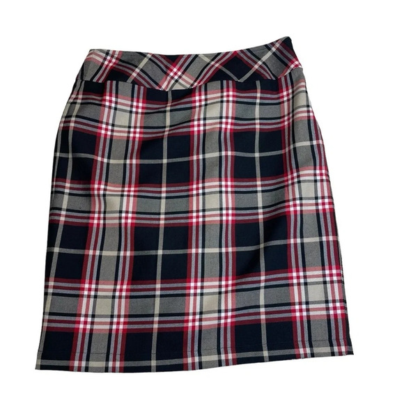 Hanna Anderson plaid academia mini skirt women’s small  school girl - Picture 2 of 5